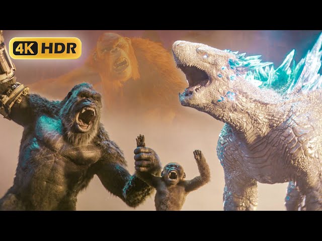 Godzilla x Kong in 4K HDR: Every Battle, Every Roar | 2024 New Empire | Hollywood Movie English