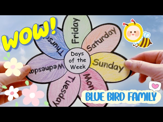 Learn Days of the Week // Colors // Spelling // Song