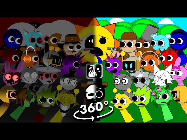 360º VR Incredibox Sprunki (House of Horrors Complete Series + Secret Ending)