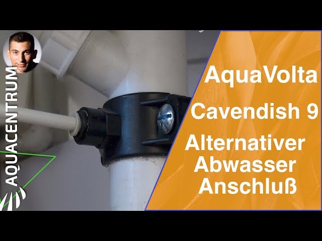 Cavendish 9 waste water connection to a siphon clamp also for reverse osmosis systems