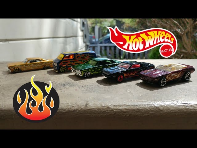 Hot Wheels flame series 5 pack unboxing