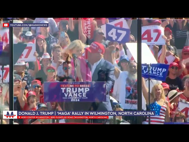 🇺🇸 «Vote for grandpa!» | Donald Trump grandkids Carolina and Luke at rally in North Carolina