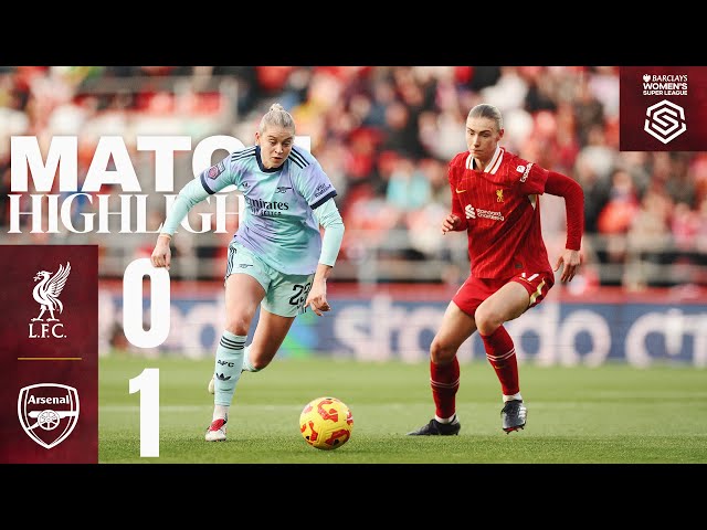 Alessia Russo Scores in Reds Defeat | Liverpool FC Women 0-1 Arsenal | Highlights