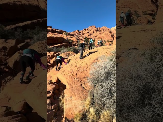 Scrambling Calico Tank Peak Red Rock’s Hidden Adventure! #Hiking #RockClimbing