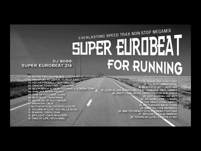 SUPER EUROBEAT vol. 216 - NON - STOP MEGAMIX - Recreated by Z23 - 8 hours - re-reupload