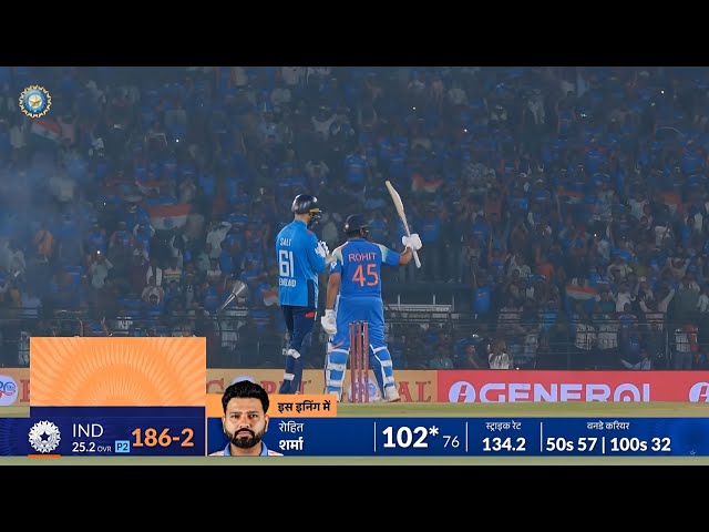 Rohit Sharma Century Highlights | Rohit Sharma Century in today Match | Rohit Sharma Century vs Eng