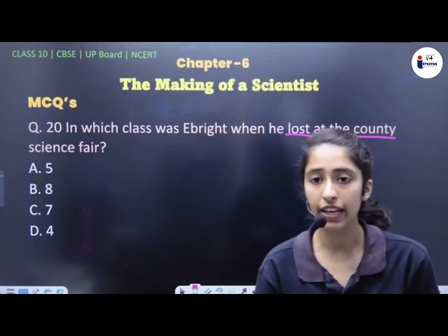 In which class was Ebright when he lost at the county science fair?