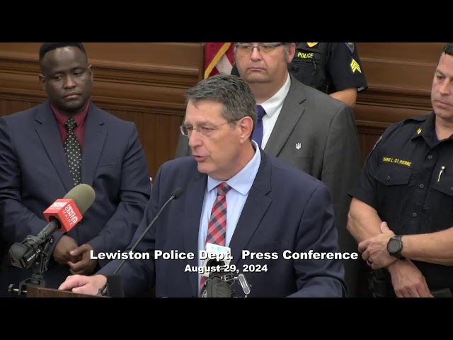 Lewiston Police  Press Conference 08/29/2024