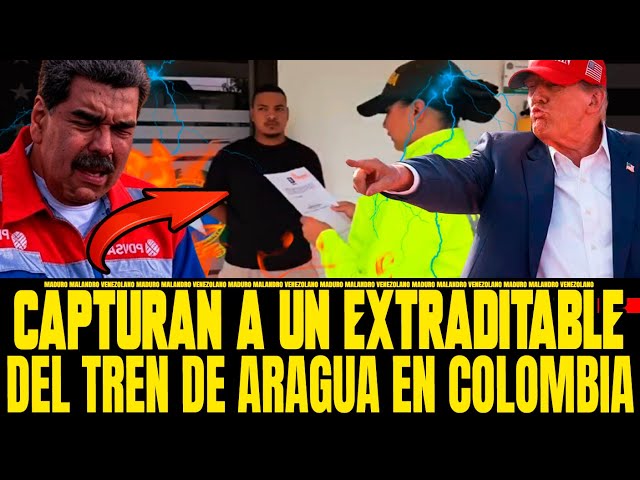 🔴 EXTRADITABLE DEL TREN DE ARAGUA REQUERIDO POR EEUU CAPTURADO EN COLOMBIA