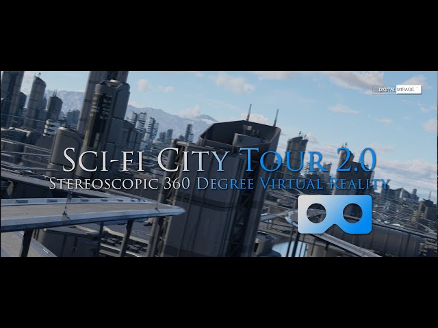 Sci-fi City Tour VR (V2.0) (8K, Stereoscopic, CGI)