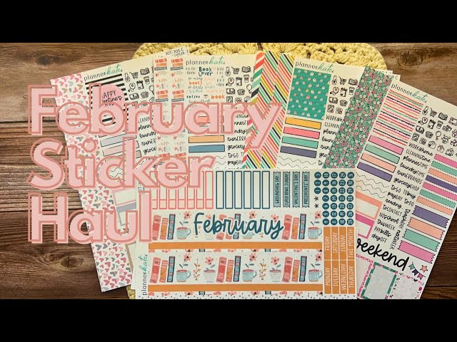 FEBRUARY PLANNERKATE STICKER HAUL | It’s about time