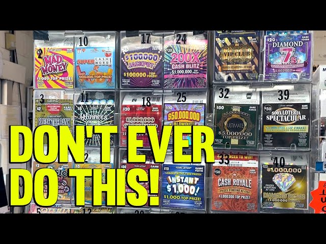 Don't EVER Do This! Lottery Scratch Off Tips