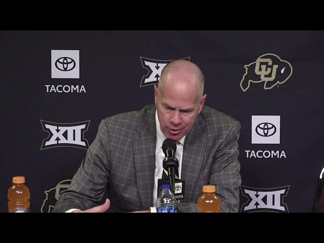 Colorado Men's Basketball Postgame Press Conference