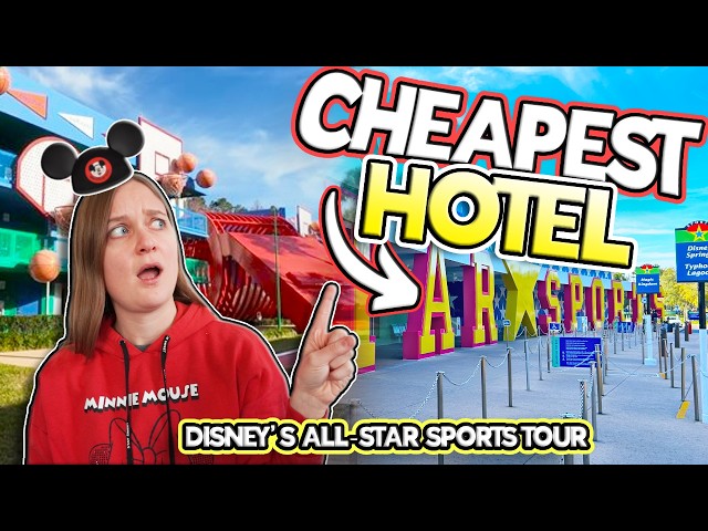 CHEAPEST Disney World Hotel Option! (All-Star Sports Resort Tour & Perks)