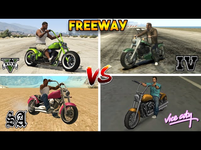 COMPARING ALL FREEWAY BIKES IN EVERY GTA GAME