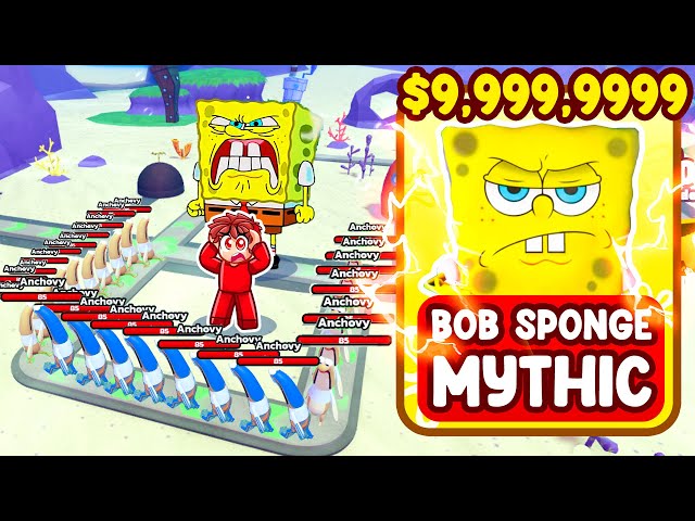 Spending $9,999,999 on Spongebob Tower Defense in Roblox