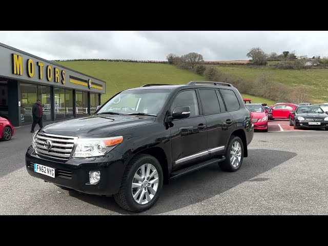 2012 TOYOTA LANDCRUISER 4.5 D-4D V8 Diesel for sale Castle Motors