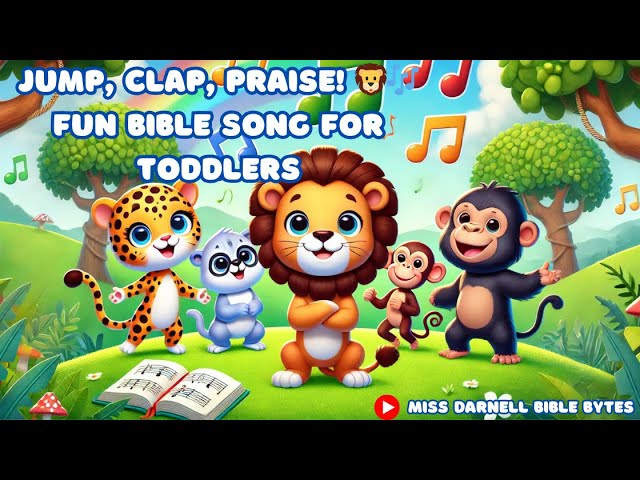 Jump, Clap, Praise! 🦁🎶 Fun Bible Song for Toddlers