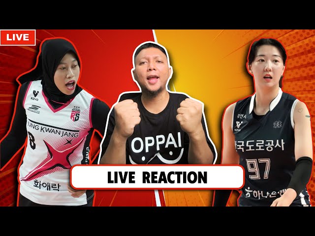 LIVE REACTION RED SPARKS VS KOREA EXPRESSWAY HI-PASS, KOREA V-LEAGUE