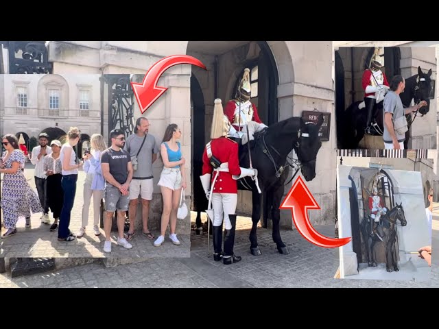 This man won’t leave until He Touches the Horse… He picks the perfect moment to make his day