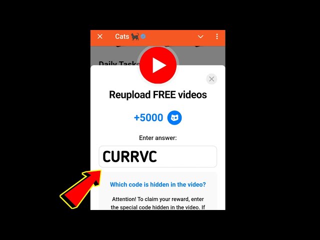 Reupload FREE videos Cats Code | Reupload FREE videos cats video code today