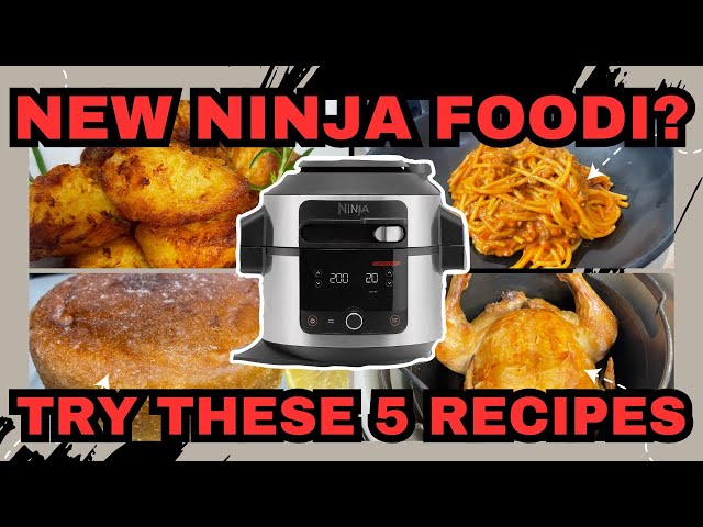 NEW NINJA FOODI? 5 RECIPES TO TRY FIRST .....Easy recipes for Beginners