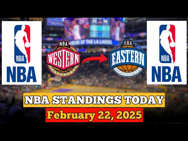 NBA STANDINGS TODAY as of February 22, 2025 | GAME RESULTS