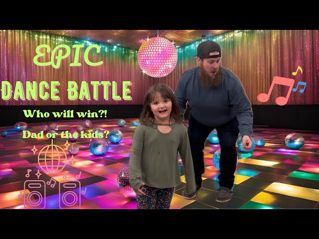 Epic Dad Dance-Off with the Kids! Who will win the Dance Battle?!