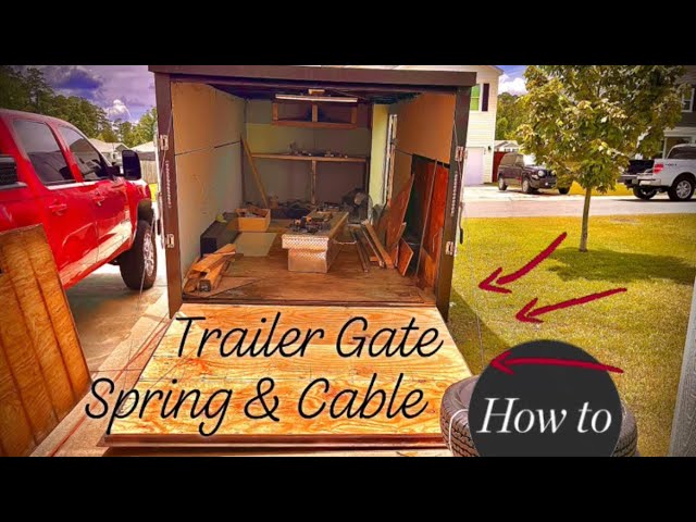 ☑️HOW TO: Trailer Ramp Spring & Cable Replacement