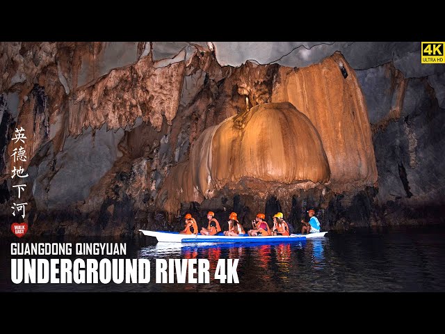 Boat Tour In Guangdong's Cave Fairyland | Underground River In Yingde City | 4K HDR | 广东 | 英德仙桥地下河