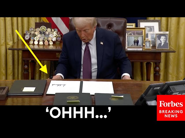 JUST IN: Trump Discovers Letter Biden Left Him In The Resolute Desk In The Oval Office