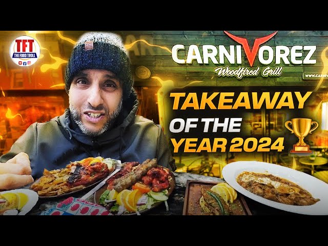 My TAKEAWAY OF THE YEAR 2024 | Carnivorez Wood Fire Grill | FOOD VLOG