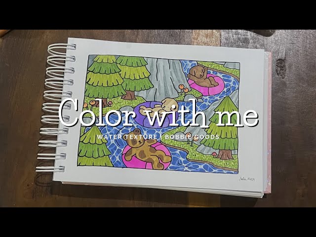 Bobbie Goods Relaxing Coloring | Water Texture | Relaxing Lo-fi Art Video