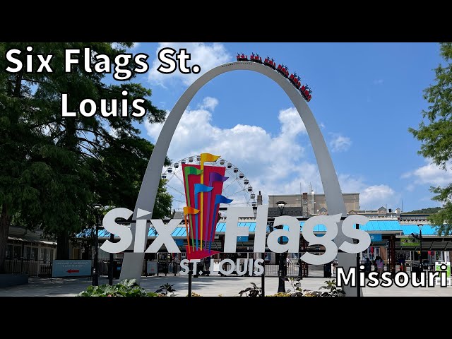 Six Flags St. Louis Amusement Park Tour - Eureka, Missouri - USA [4K]