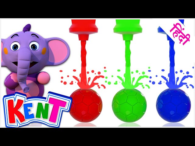 Ek Chota Kent | Rang Seekhe Hindi Main | Painting Balls Art Activity for Kids