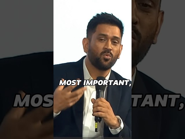 Dhoni's Life Lessons 🔑💼- MS Dhoni