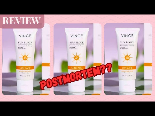 Vince Sunblock Honest Review || Best Sunblock In Pakistan?? || UVA & UVB Protection?? || aaqsanoman