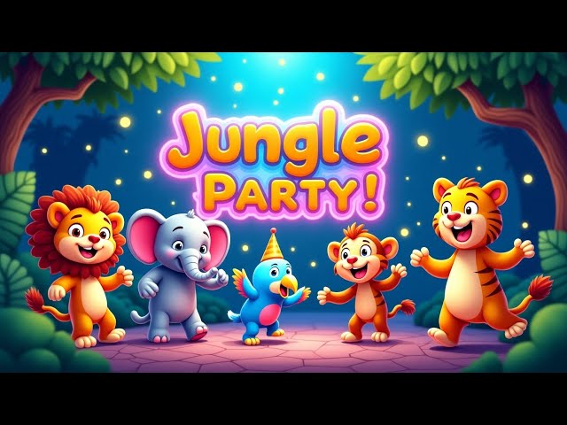 Jungle Dance Party! 🦁🎶 | Fun Animal Dance for Kids!