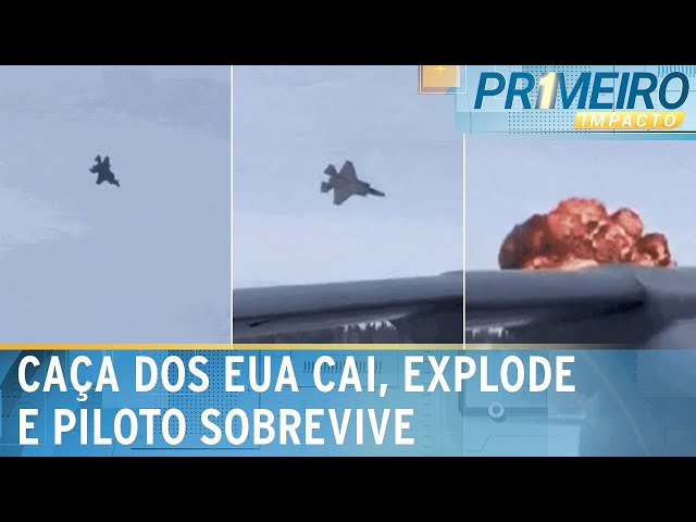 Caça do Exército dos EUA cai e explode durante treinamento no Alasca | Primeiro Impacto (29/01/25)