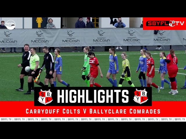 Carryduff Colts Girls v Ballyclare Comrades Ladies - Under 14 Girls Third Cup Final - December 2023