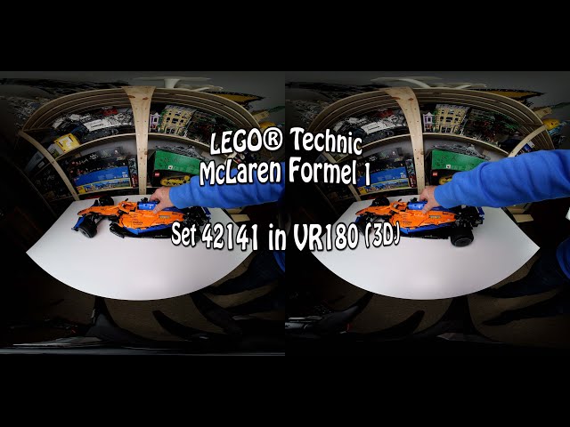 Kurzreview in VR180: LEGO Technic McLaren Formel 1 Rennwagen (Set 42141 in 3D)