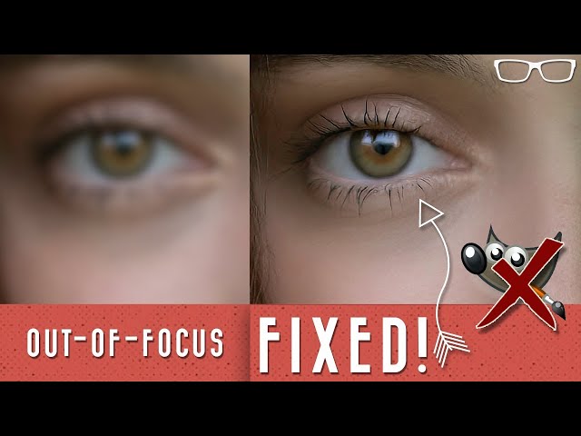 Is it possible to fix out of focus or blurry images in GIMP?