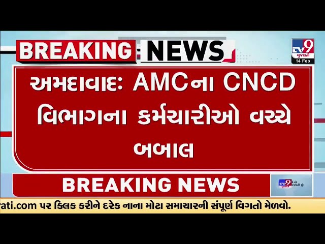 અમદાવાદઃ AMCના CNCD વિભાગના કર્મચારીઓ વચ્ચે બબાલ | TV9