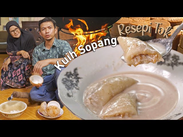 Kuih Sopang Inti Kelapa Gula Anau | Resepi Tok Negeri Sembilan