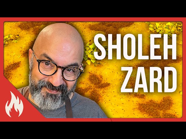 Sholeh Zard (Persian Saffron Rice Pudding) - شوله زرد اصیل با دستور کامل به زبان انگلیسی