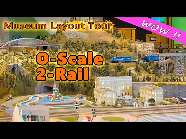 O Scale Two Rail Model Train Layout in Action The World's Largest Model Railroad Museum Traintastic