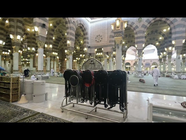 Walk Through Masjid Nabawi from Back