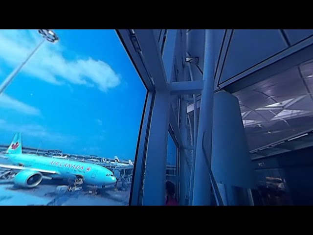 360° Hong Kong Airport Terminal Air Canada 015 Gate (redone)