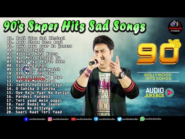 90’S Old Hindi Sad Song Udit Narayan & Alka Yagnik All Time Hits Kumar Sanu 90's Romantic Love Songs