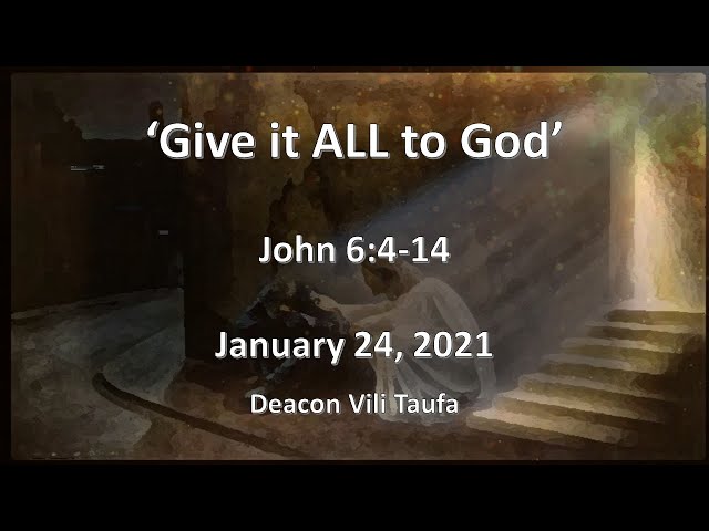 Sunday service Jan 24, 2021.